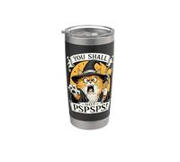 Asistente del gato naranja No lo harás PSPSPS Fantasía Magic Lover Vaso térmico de acero inoxidable de doble pared