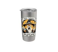 Asistente del gato naranja No lo harás PSPSPS Fantasía Magic Lover Vaso térmico de acero inoxidable de doble pared