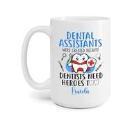 Asistente Dental Dentista Necesita Héroes Tazón De Café Novedad Tazón Cerámica Tazas De Regalo Regalos Novedosos Para Amigos Familiares Trabajo 330Ml
