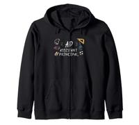 Asistente Director de la Escuela Liderazgo Ap Estilo Educador Sudadera con Capucha