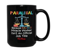 Asistente Legal, Hacedor De Milagros Rudo Tazas De Regalo Cerámica Tazón De Café Graciosa Tazas Té Regalos Novedosos Para Amigos Oficina Familiares 330ml