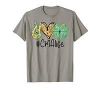 Asistente médico certificado por CMA Peace Love St Patricks Day Camiseta