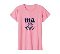 Asistente médico: MA Haciendo Que los médicos se vean Bien Humor Camiseta, Mujer, Rosado, XXL