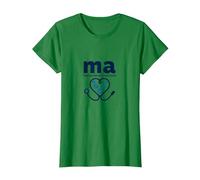 Asistente médico: MA Haciendo Que los médicos se vean Bien Humor Camiseta, Mujer, Verde Kelly, 3XL