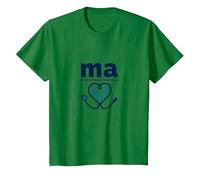 Asistente médico: MA Haciendo Que los médicos se vean Bien Humor Camiseta, Niños, Verde Kelly, 3 años
