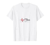 Asistente Médico Signos Vitales Experto Latidos del corazón Camiseta, Hombre, Blanco, M