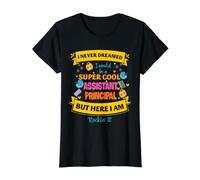 Asistente Principal Humor Funny School Leader Rockin It Camiseta gráfica económica, Mujer, Negro, S