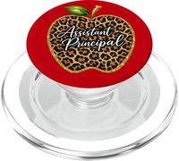Asistente Principal Leopard Animal Print Apple School Ap PopSockets PopGrip para MagSafe