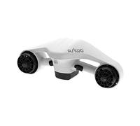 Asiwo Submarina Scooter con Dual Motor Patinete Subacuático EléctricoOLED De Montaje En Cámara De Acción para bucear, Nadar, bucear, Aventuras y perseguir Peces (Blanco)