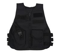 Asixx Chaleco Táctico de Niños, Chaqueta Táctico para Niño, Múltiples Bolsas, para Pistolas Nerf Serie Elite Strike(S)