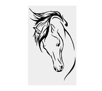 Asixx Etiqueta de la Pared, Etiqueta de La Pared, Pegatina de Pared,El Patrón de Cabeza de Caballo,para Dormitorio,Sala de Estar,Etc