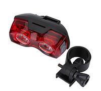 Asixx Luz Trasera de Bicicleta, luz Trasera LED de Bicicleta Exterior o Advertencia de Cola Luz roja Tiene 2 Luces LED, Alimentado por Dos baterías AAA y Ahorro de energía