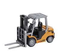 Asixxsix 1/64 RC Carretilla Elevadora de Juguete, Aleación de Zinc Plástico Control Remoto Mini Carretilla Elevadora Juguetes Aleación de Zinc Plástico RC Vehículos de Construcción y para