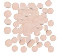 Asixxsix 100 Unidades X 3 Bolsas de Discos de Madera de Haya para Manualidades, Rebanadas de Madera sin Terminar para Hacer Joyas y Proyectos de Arte para Niños, Virutas Redondas de 0,5 Cm de Grosor