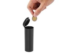 Asixxsix 25 Tubos de Monedas con Tapas, Soportes de Monedas de Tubo de Plástico ABS, Contenedor de Recolección de Tubos de Almacenamiento de Monedas de Centavos de EE. UU., Capacidad de (Ajuste 25