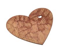 Asixxsix 28 Razones por Las Que Te Amo Caja de Rompecabezas con Forma de Corazón de Madera Regalos Románticos del Día de San Valentín para él o Ella Aniversario Regalo de Boda para Novio