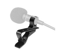 Asixxsix 4 Uds Clip de Micrófono Lavalier, Clips de Corbata de Metal para Micrófono Lavalier, Accesorios de Kit de Reemplazo de de Solapa (BLACK)