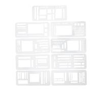 Asixxsix 9 Plantillas de Diario, Plantillas Flexibles y Reutilizables para Planificador de Diario, de Registro Hechas a Mano para Cuaderno, Seguimiento de Hábitos,