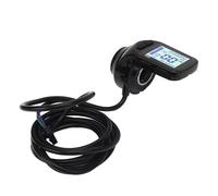Asixxsix Acelerador de Pulgar, ABS Bicicleta Eléctrica Pantalla LCD Velocidad Engranaje Potencia Universal E Bike Acelerador para Scooter Eléctrico Mini Bicicleta