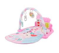 Asixxsix Alfombra de Juego de Gimnasio Para Bebés, & Play Piano Gym Mat Con Música y Luces Tummy Time Pad Acolchado Centro de Actividades Musicales Con Sonajeros de Juguete Para Recién