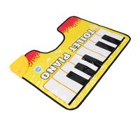 Asixxsix Alfombrilla para Piano para Ir Al Baño, Alfombrilla con Sonido para Teclado Electrónico, Resistente Al Agua, PVC, Ligera, Portátil con Canciones Preprogramadas, Alfombra con Sonido de Piano