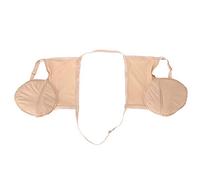 Asixxsix Almohadilla de Algodón Reutilizable para el Sudor de las Axilas, Tono de Piel con Correa Elástica Ajustable para una Colocación Segura, Inserciones de Sujetador Protector contra el Sudor de