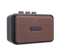 Asixxsix Amplificador de Guitarra Eléctrica, Amplificador de Guitarra Portátil Bluetooth Recargable, de Pequeño con Conector para Auriculares de 635 Mm para Practicar