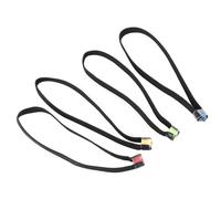 Asixxsix Anillo Tippet de Pesca Compacto, Accesorio de Bucle de Carrete de Tela Elástica Ligera para Almacenamiento Conveniente para Sedal, 4 Uds.