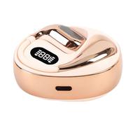 Asixxsix Auriculares de traducción de lenguaje AI, Auriculares de traducción inalámbrica BT rápidos y precisos, Dispositivo de traductor de Idioma de Gancho de oído de Calidad de Sonido (Beige)