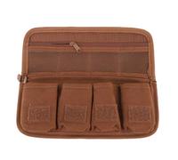 Asixxsix Bolsa de Almacenamiento del Carcasa de la Batería DSLR para 4 PCS LP-E10/E17/E6N Batterías, Carcasa de Memoria del Soporte de Tarjeta SD de Cuero PU