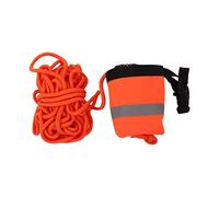 Asixxsix Bolsa de Rescate Acuático, Cuerda Flotante de Alta Visibilidad con Flotación Interna de Espuma, Salvavidas Arrojable con Banda Reflectante de Silbato para Canotaje, Kayak, Navegación en