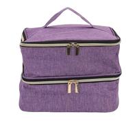 Asixxsix Bolsa Organizadora de Esmalte de Uñas, con Capacidad para 30 Botellas de Esmalte de Uñas y Lámpara de Manicura con Material de Lona a Prueba de Polvo, Estuche de Viaje Portátil