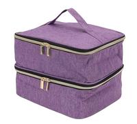 Asixxsix Bolsa organizadora de esmaltes de uñas, Estuche Organizador de Gran Capacidad, protección contra el Polvo, Bolsa portátil para Guardar esmaltes y Herramientas de manicura