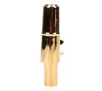 Asixxsix Boquilla de Saxofón Tenor, Boquilla de Saxofón Bb de Latón con Cubierta de Metal y Ligadura Segura, para Principiantes e Intermedios 5 Viento, Saxofón Tenor