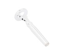 Asixxsix Boquilla de Trompeta, Latón Plateado con Vibración de Tono Alto para Jugadores Profesionales y Principiantes, Accesorios de Instrumentos de Metal para Práctica de Trompeta