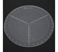 Asixxsix Brújula central redonda de 300 mm para volteadores de madera, trabajo de torno, círculos de dibujo acrílico transparente, diámetro de círculos, herramienta de centrado de torno acrílico