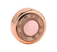 Asixxsix Cabezal de Afeitadora de Vello Facial Corporal, Capa Chapada en Oro Rosa, Depilación Facial Pequeña y Suave para Mujeres, Acero Inoxidable ABS