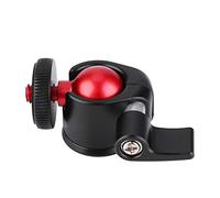 Asixxsix Cabezal de Bola, Cabezal de Trípode Pequeño de Rotación 360 con Inclinación de 90°, de Bola Inteligente con Almohadilla de Goma Desmontable para Cámaras DSLR Lámpara de Flash con Luz de