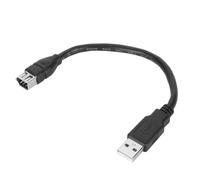 Asixxsix Cable Adaptador Firewire 1394 de 6 Pines A USB,Firewire IEEE 1394 de 6 Pines Hembra A USB2.0 Tipo A Macho Cable Convertidor de Transferencia de Datos para Impresora, Cámara Digital