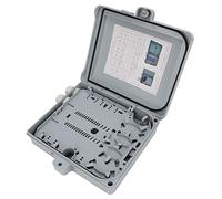 Asixxsix Caja Terminal de Fibra óptica FTTH Caja de Distribución de Fibra de 12 Núcleos Resistente Al Agua IP65 para Montaje en Pared
