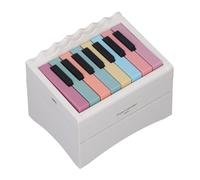 Asixxsix Calendario de Piano 2025, Manivela Bluetooth USB Recargable Calendario de Escritorio de Piano Reproducible, de Escritorio 3D con 52 Partituras Musicales Volumen Ajustable para Regalo de