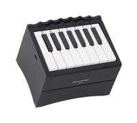 Asixxsix Calendario de Piano 2025, Manivela Bluetooth USB Recargable Calendario de Escritorio de Piano Reproducible, de Escritorio 3D con 52 Partituras Musicales Volumen Ajustable para Regalo de