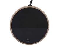 Asixxsix Calentador de Tazas Eléctrico de Grano de Madera, Calentamiento Rápido para Uso en la Oficina en el Hogar, con Control de Temperatura Ajustable para café, té, Leche, té, Agua (Enchufe de la