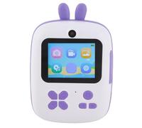 Asixxsix Cámara de Impresión para Niños, Impresión Térmica sin Tinta 48M 1080P HD Cámaras Duales Cámara de, para Niños Pequeños con Pantalla de 2,4 Pulgadas Batería de 1800 MAh para Pequeños (Purple)
