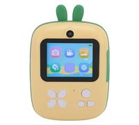 Asixxsix Cámara de Impresión para Niños, Impresión Térmica sin Tinta 48M 1080P HD Cámaras Duales Cámara de, para Niños Pequeños con Pantalla de 2,4 Pulgadas Batería de 1800 MAh para Pequeños (Yellow)