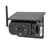 Asixxsix Cámara de Respaldo WiFi Inalámbrica con Energía Solar, 1080P HD Cámara de Monitoreo Inverso con Enganche Magnético Recargable Magnético con Visión Nocturna para Remolque