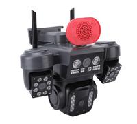 Asixxsix Cámaras de Seguridad Solares Inalámbricas para Exteriores, WiFi de 2,4 GHz, Tres Lentes, Visión de 360°, Detección de Movimiento con IA, Comunicación Bidireccional