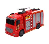 Asixxsix Camión de Bomberos de Juguete, diseño Realista, vehículo de Emergencia Interactivo con rociador de Agua, Luces y Sonidos. Set de Juego de Camiones de Bomberos