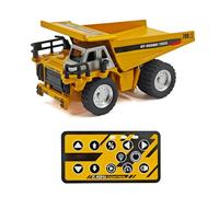 Asixxsix Camión Volquete RC con Luces y Sonidos, Juguete de Vehículo de Construcción con Control Remoto 2.4G, Juguete de Vehículo de Construcción de Camión RC, Regalos de Cumpleaños para