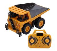 Asixxsix Camión Volquete RC de Juguete para Niños, Aplicación Bluetooth, Vehículo de Construcción de Camión Volquete con Control Remoto, Vehículos de Juguete de Construcción RC, Regalos (Yellow)